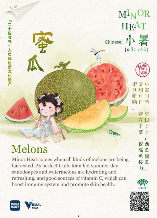 吃瓜捉虫过小暑有声,吃瓜捉虫，共度小暑时光